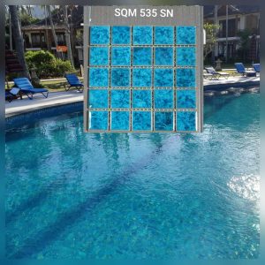 Keramik Mosaic Kuda Laut Mas Untuk Kolam Renang - Image 3