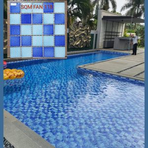 Keramik Mosaic Kuda Laut Mas Untuk Kolam Renang - Image 2